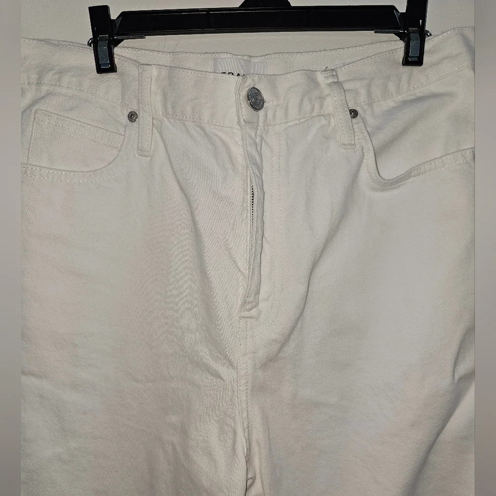 Frame Denim Jeans Womens 32 Ultra High Rise Barrell White LIKE NEW - Picture 11 of 13